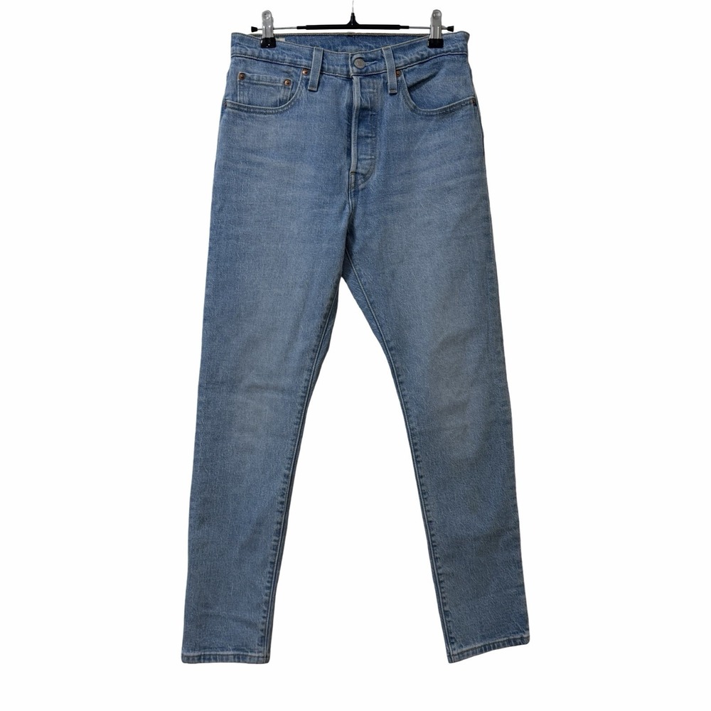Levis 501 Wedgie High Rise Skinny Jeans Womens 27x28 Light Wash Button Fly